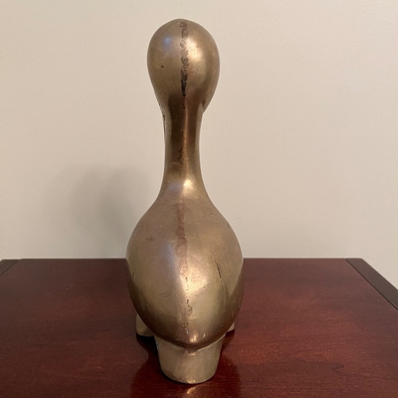 Vintage Large Brass Pelican Bird Figurine statue - Picture 6 of 8